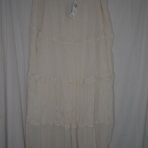 Hollister Cream Maxi Skirt